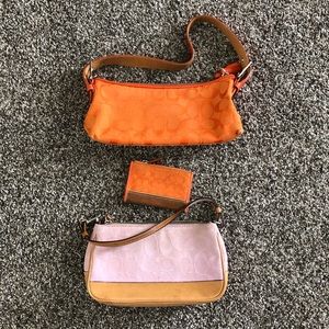 Coach Top Handle bags and mini skinny